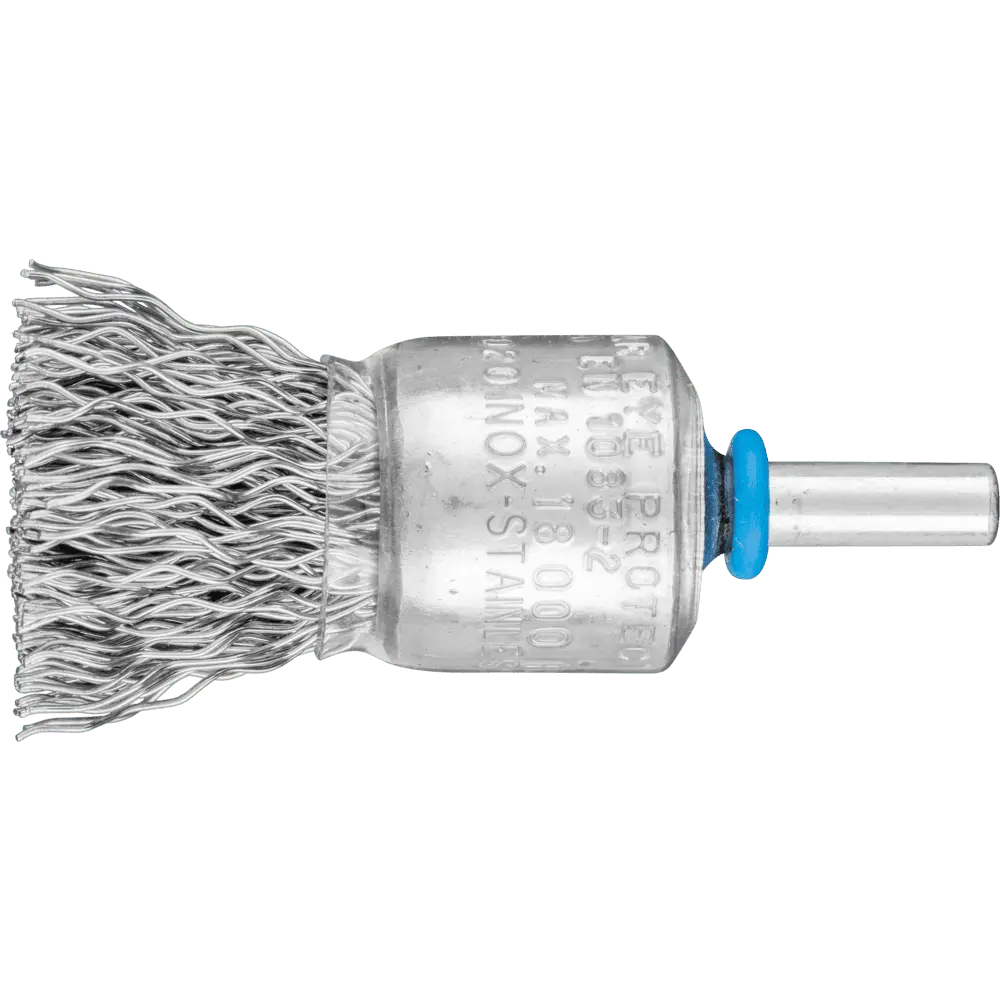 PFERD TOOLS POS Pinselbürste ungezopft PBU Ø20mm Schaft-Ø6 mm Edelstahl-Draht-Ø0,50, 10 Stk.