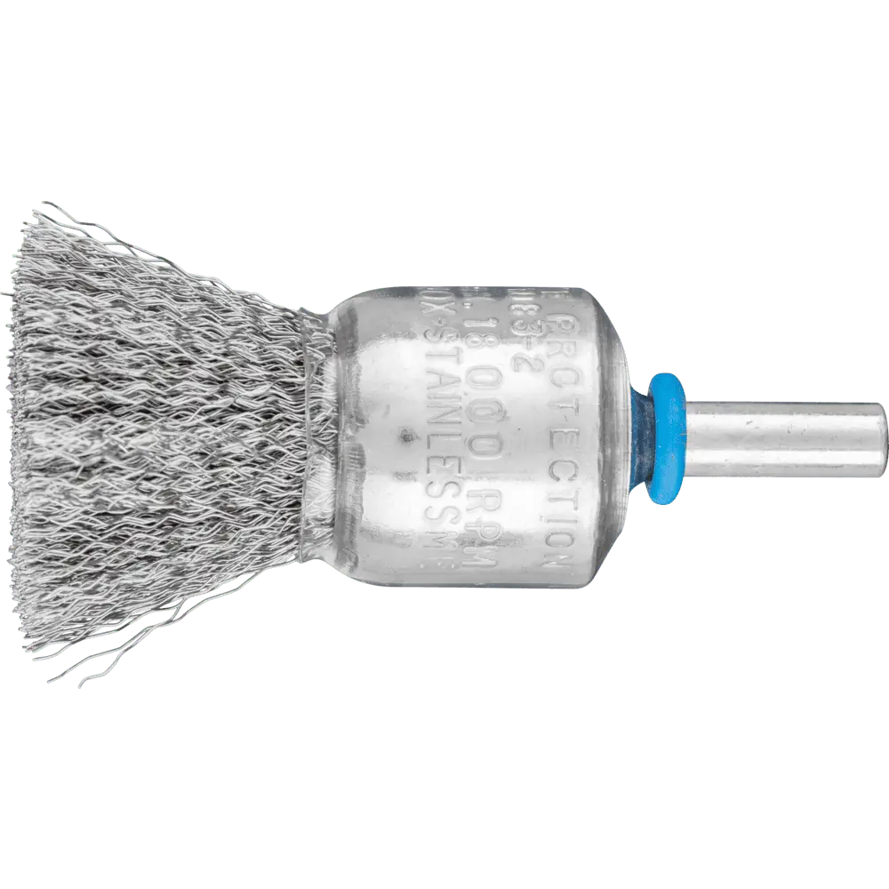 Produktfoto 1 von PFERD TOOLS Pinselbürste ungezopft PBU Ø20mm Schaft-Ø6 mm Edelstahl-Draht-Ø0,20