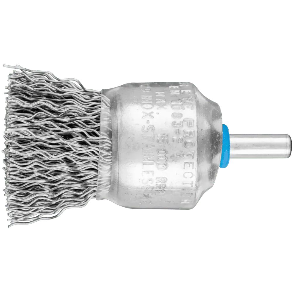Produktfoto 1 von PFERD TOOLS Pinselbürste ungezopft PBU Ø30mm Schaft-Ø6 mm Edelstahl-Draht-Ø0,50, 10 Stk.