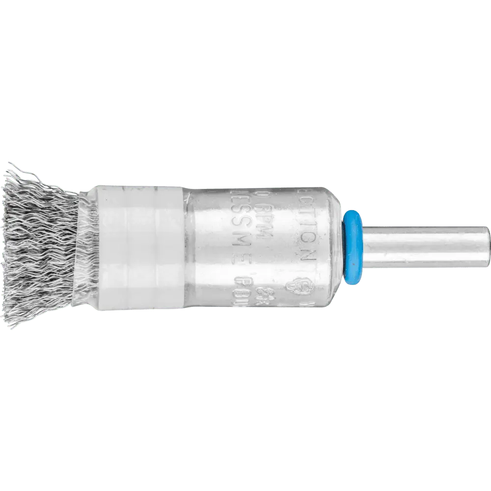 Produktfoto 1 von PFERD TOOLS Pinselbürste mit Stützring ungezopft PBUR Ø13 mm Schaft-Ø6 mm Edelstahl-Draht-Ø0,20, 10 Stk.