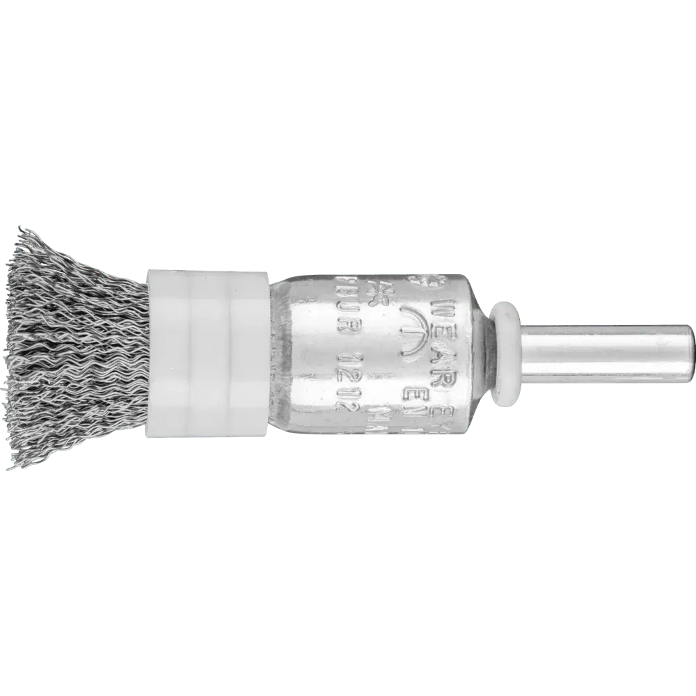 Produktfoto 1 von PFERD TOOLS Pinselbürste mit Stützring ungezopft PBUR Ø13 mm Schaft-Ø6 mm Stahl-Draht-Ø0,20, 10 Stk.