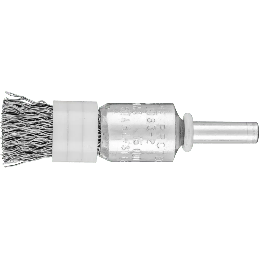 Produktfoto 1 von PFERD TOOLS Pinselbürste mit Stützring ungezopft PBUR Ø13 mm Schaft-Ø6 mm Stahl-Draht-Ø0,35, 10 Stk.