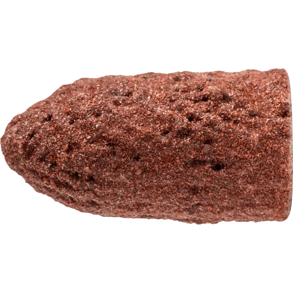 Produktfoto 1 von PFERD TOOLS POLICAP Schleifkappe PC Walzenkegelform Korund Ø 5x11 mm A280 für universelle Anwendung, 50 Stk.