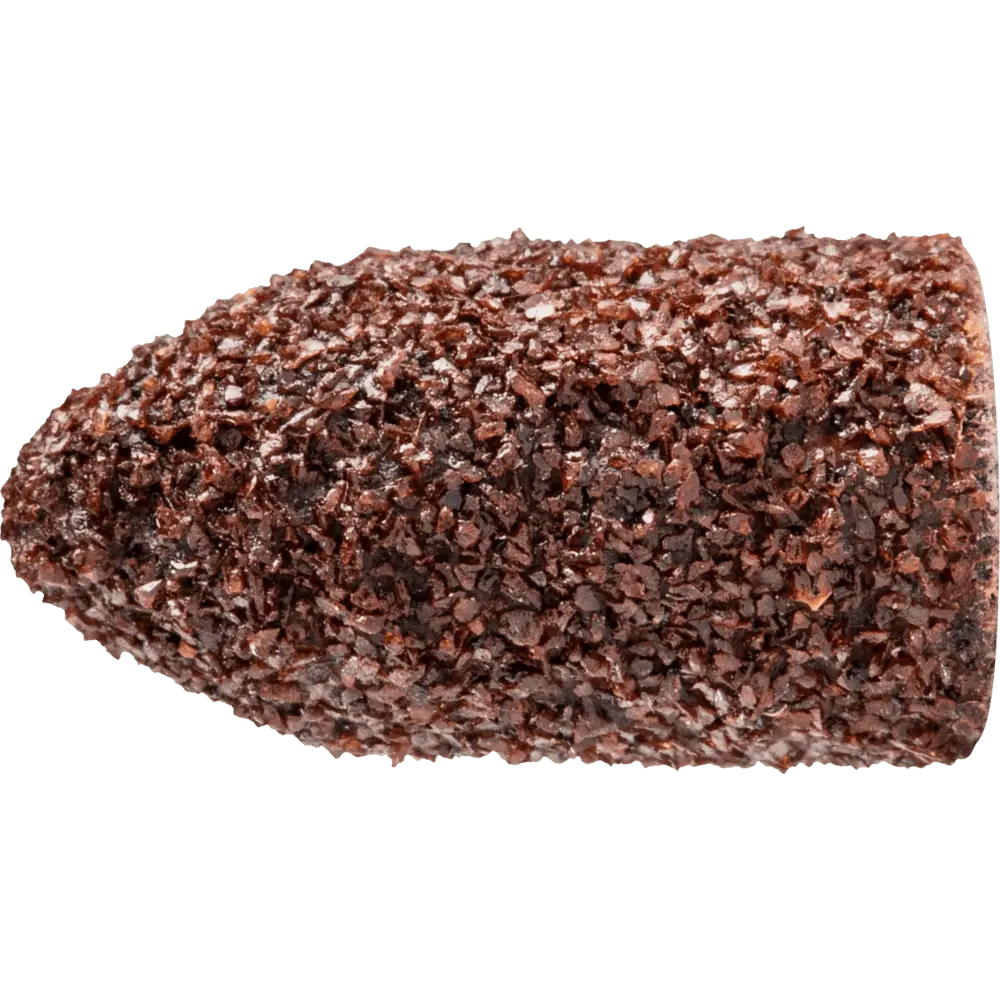 Produktfoto 1 von PFERD TOOLS POLICAP Schleifkappe PC Walzenkegelform Korund Ø 5x11 mm A80 für universelle Anwendung, 50 Stk.