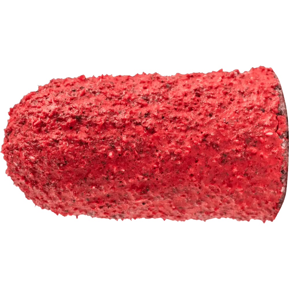 Produktfoto 1 von PFERD TOOLS POLICAP Schleifkappe PC Walzenrundform Keramikkorn Ø 5x11 mm CO-COOL120 für Edelstahl, 50 Stk.
