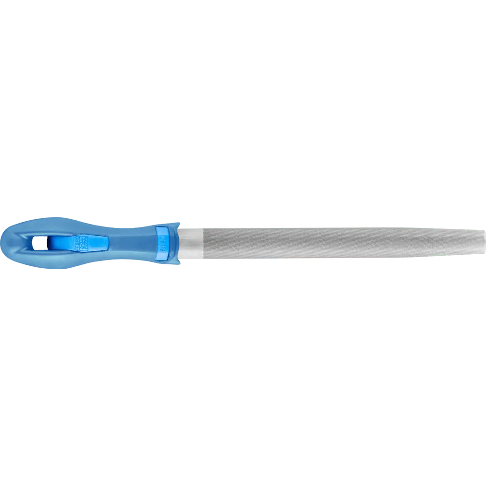 PFERD TOOLS Werkstattfeile mit Heft Halbrund-Spitz 250mm Hieb 3 für Feinbearbeitung, Schlichten