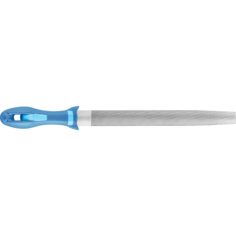 PFERD TOOLS Werkstattfeile mit Heft Halbrund-Spitz 300mm Hieb 1 für grobe Zerspanung, Schruppen