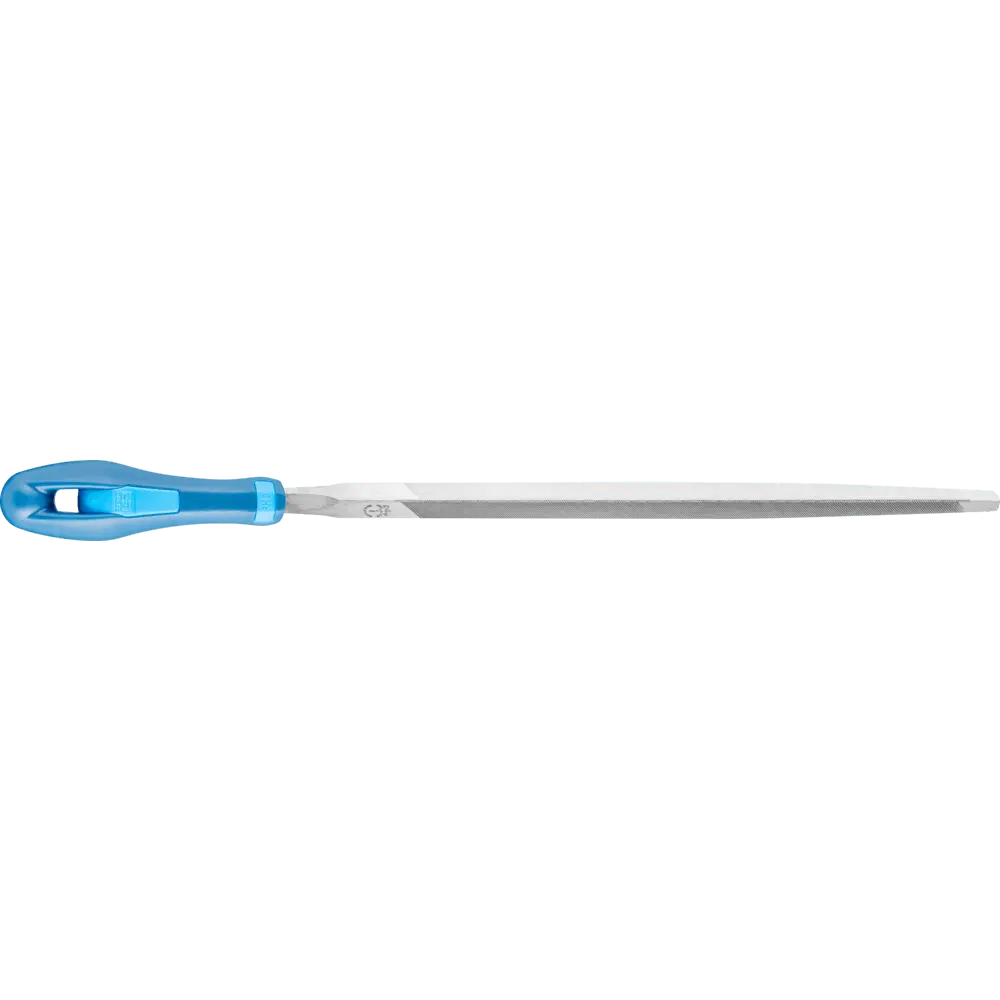 Produktfoto 1 von PFERD TOOLS Sägefeile mit Heft Dreikant schmal 150mm Hieb 2 universell zum Schärfen