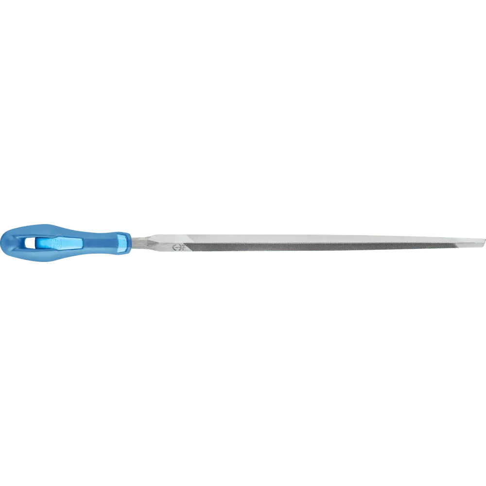 Produktfoto 1 von PFERD TOOLS Sägefeile mit Heft Dreikant schmal 125 mm Hieb 2 universell zum Schärfen