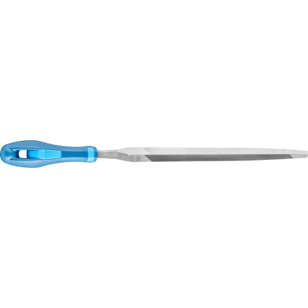 Produktfoto 1 von PFERD TOOLS Sägefeile mit Heft Dreikant normal 125 mm Hieb 2 universell zum Schärfen