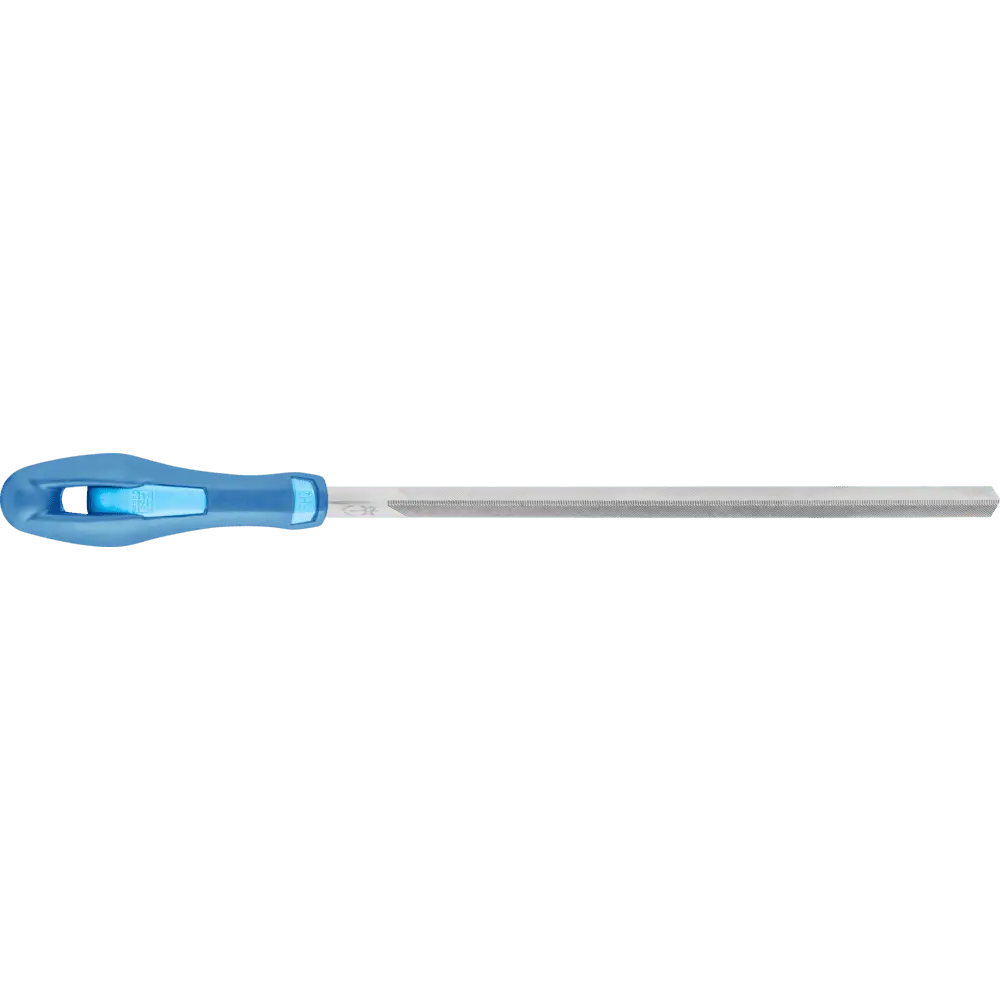 Produktfoto 1 von PFERD TOOLS Feinsägefeile mit Heft Dreikant 110mm Hieb 2 universell zum Schärfen