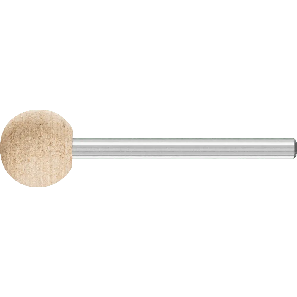 Produktfoto 1 von PFERD TOOLS Poliflex Schleifstift Kugelform Ø 10mm Schaft-Ø 3 mm Bindung LR A120, 10 Stk.