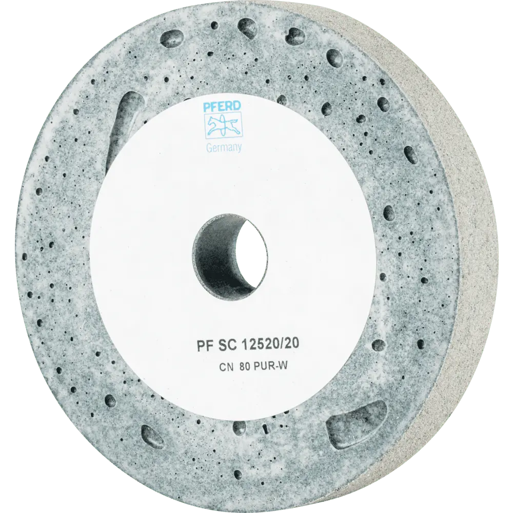 Produktfoto 1 von PFERD TOOLS Poliflex Scheibe SC Ø 125x20mm Bohrung-Ø 20mm Bindung PUR Weich SIC80