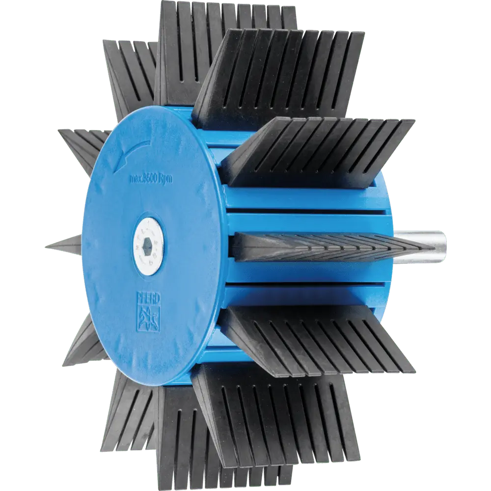 PFERD TOOLS POLIFLAP Schleifrad Ø 170x60mm Schaft-Ø 12 mm zum Herstellen von Oberflächenstrukturen