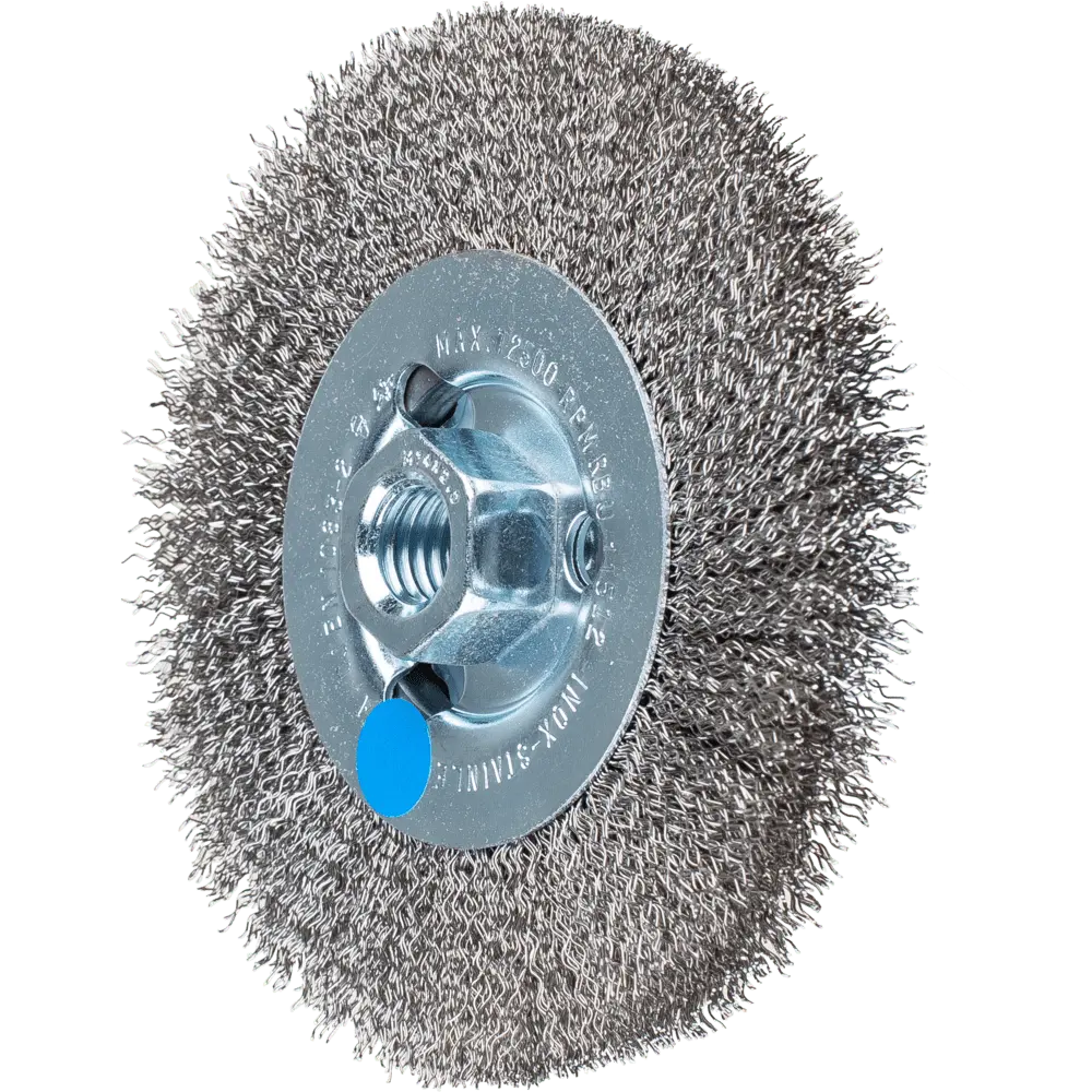 Produktfoto 1 von PFERD TOOLS Rundbürste ungezopft RBU Ø115x12 mm M14 Edelstahl-Draht-Ø0,30 Winkelschleifer
