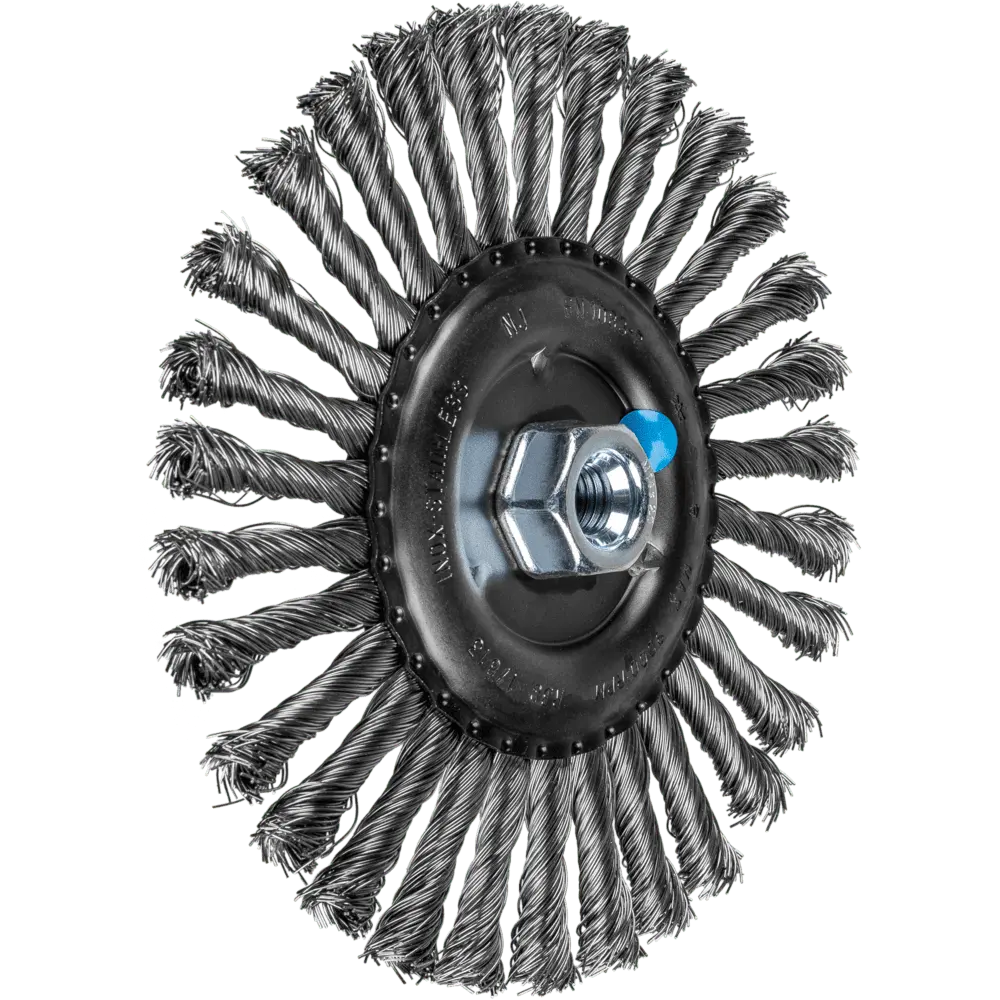 Produktfoto 1 von PFERD TOOLS Rundbürste gezopft RBG Ø 178x13 mm M14 Edelstahl-Draht-Ø 0,50mm Winkelschleifer