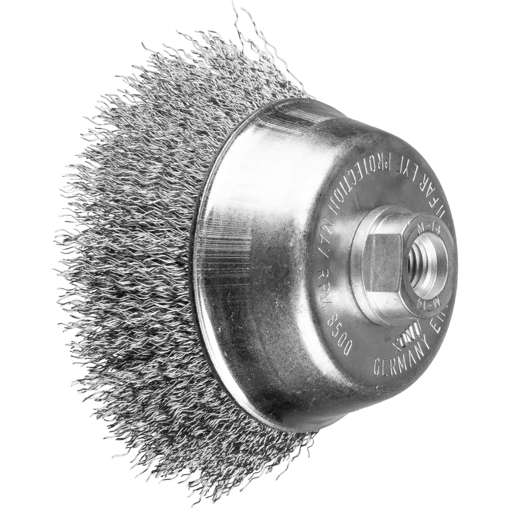 Produktfoto 1 von PFERD TOOLS Topfbürste ungezopft TBU Ø100mm M14 Edelstahl-Draht-Ø0,30 Winkelschleifer (1)