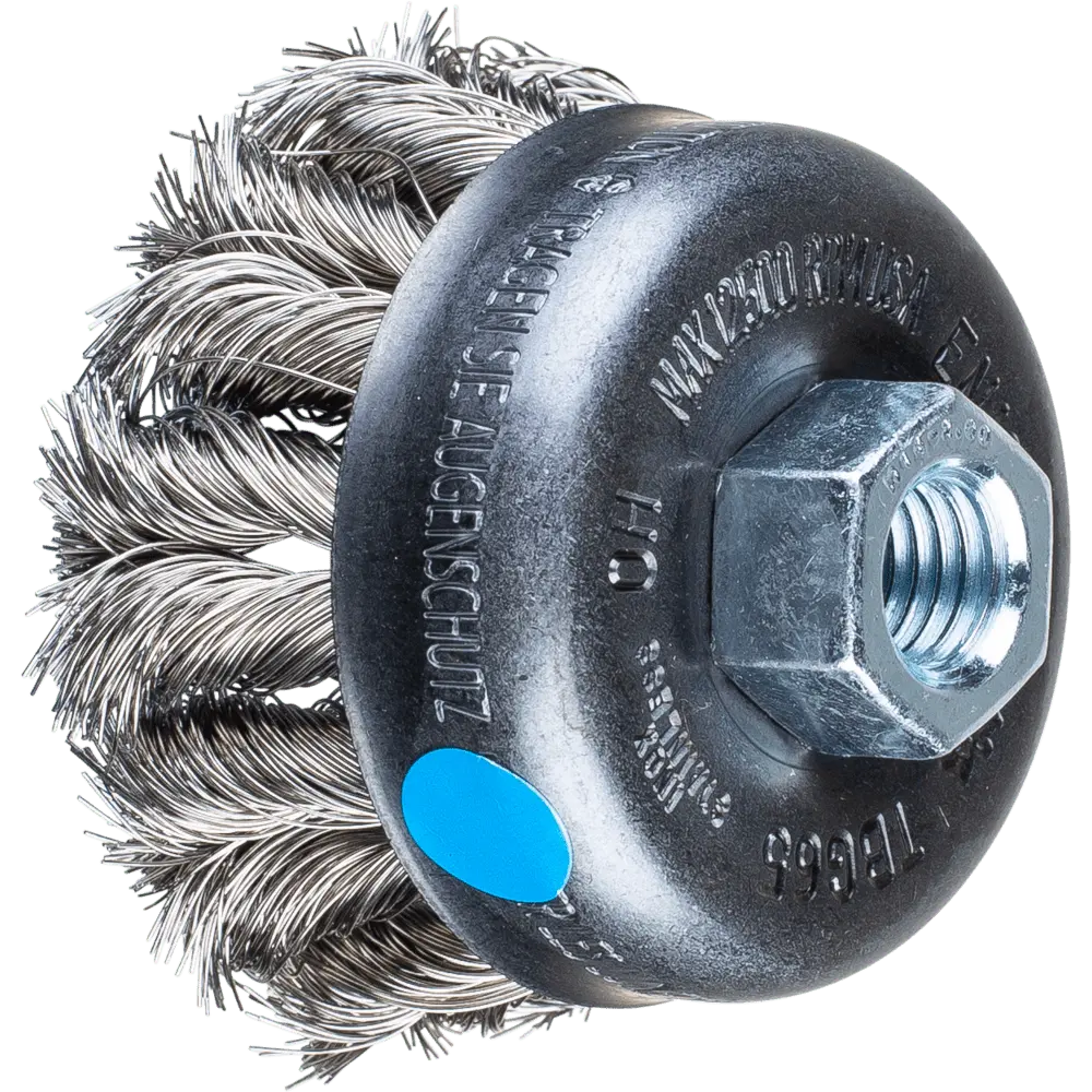 PFERD TOOLS COMBITWIST Topfbürste gezopft TBG Ø 65 mm M14 Edelstahl-Draht-Ø 0,35 mm Winkelschleifer