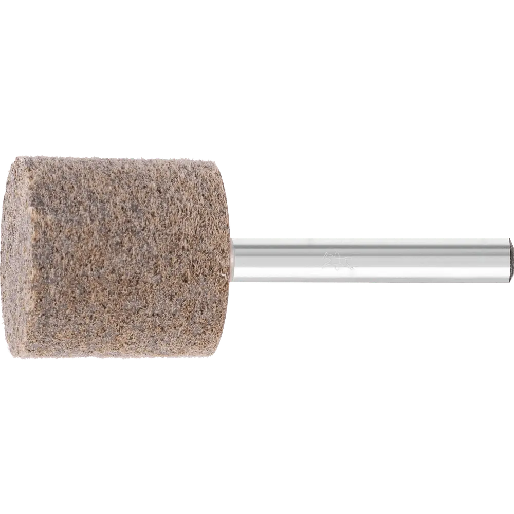 Produktfoto 1 von PFERD TOOLS POLINOX verpresster Vlies-Schleifstift Zylinderform PNER Ø 25x25 mm Schaft-Ø 6mm Hart A Grob für Finish, 10 Stk.