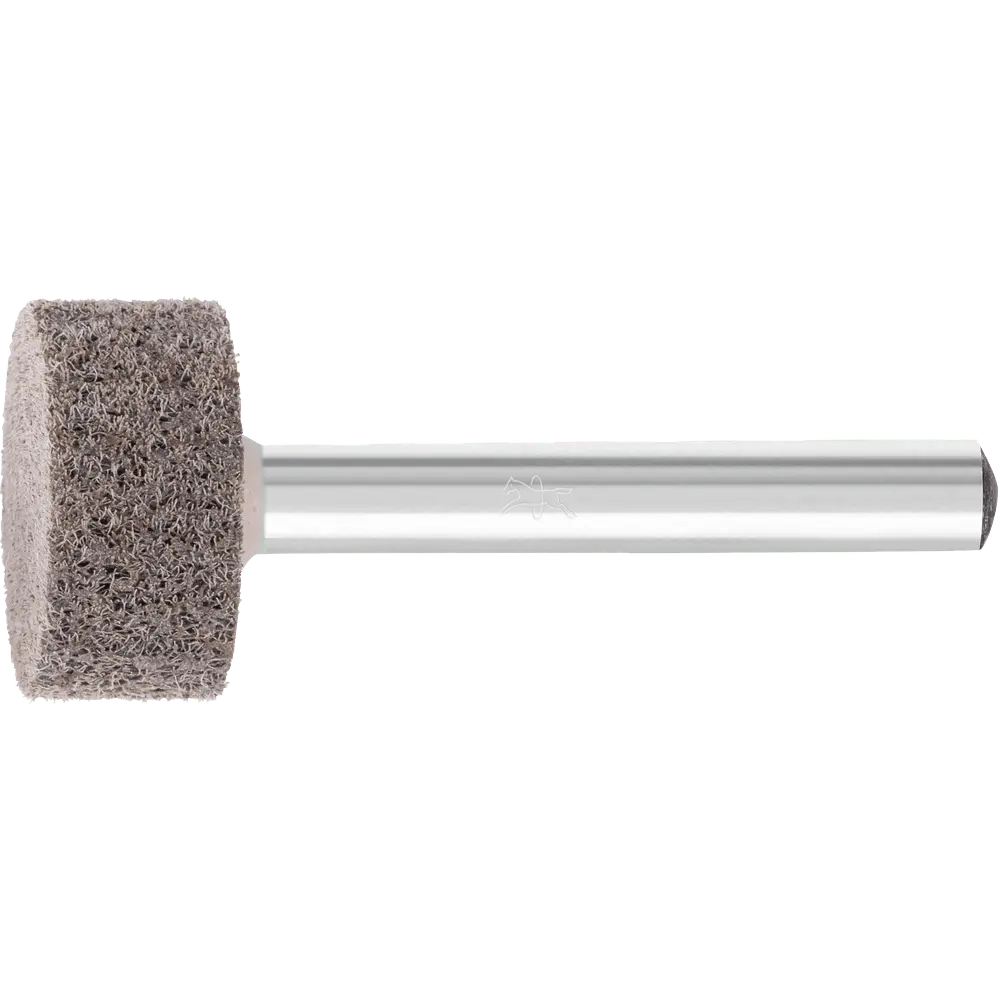 Produktfoto 1 von PFERD TOOLS POLINOX verpresster Vlies-Schleifstift Zylinderform PNER Ø 20x10 mm Schaft-Ø 6mm Hart A Grob für Finish, 10 Stk.