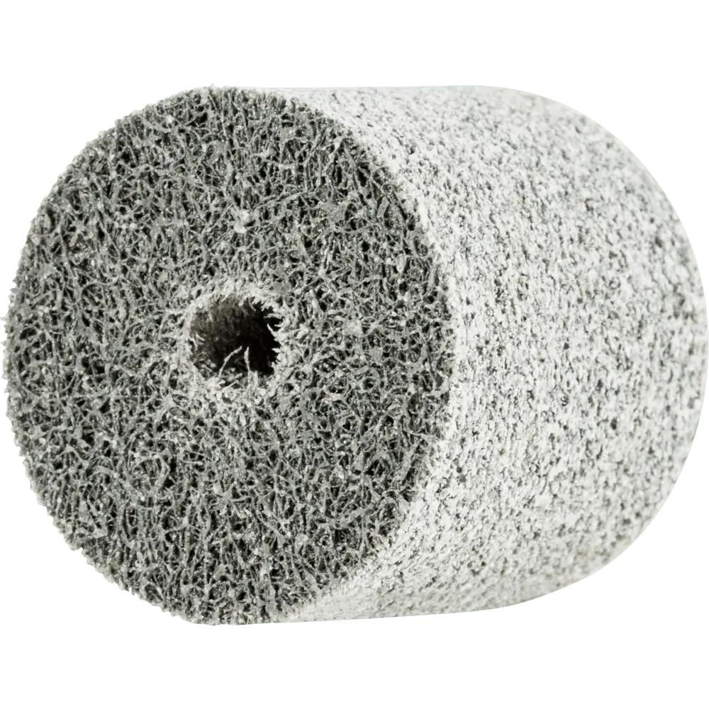 Produktfoto 1 von PFERD TOOLS POLINOX verpresstes Vlies-Rad PNER Ø 25x25 mm Bohrung-Ø 6 mm Mittelhart A Fein für Finish, 10 Stk.