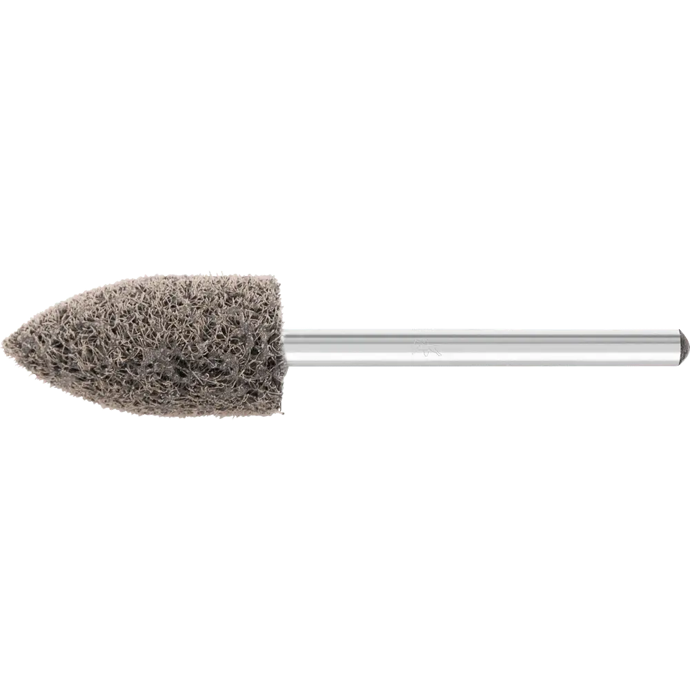 Produktfoto 1 von PFERD TOOLS POLINOX verpresster Vlies-Schleifstift Spitzkegelform PNER Ø 10x20 Schaft-Ø 3mm Mittelhart SIC Fein für Finish, 10 Stk.