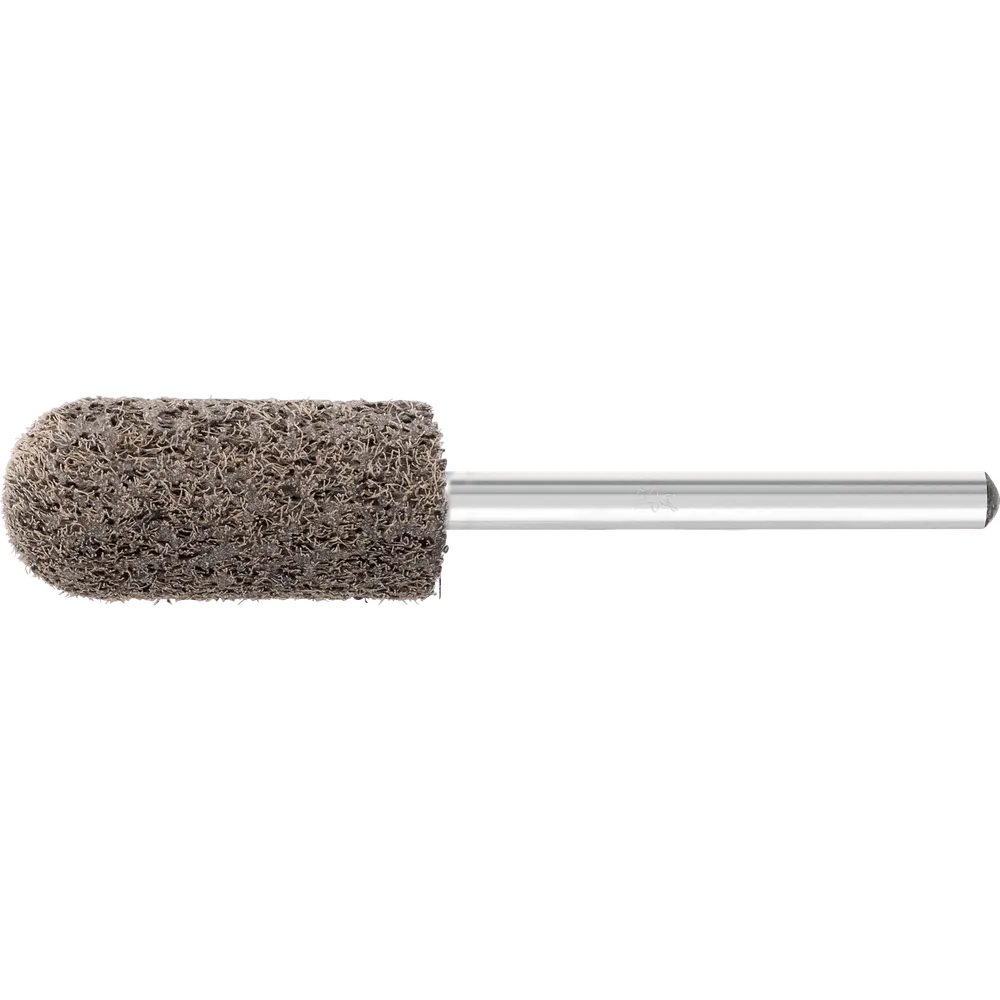 Produktfoto 1 von PFERD TOOLS POLINOX verpresster Vlies-Schleifstift Walzenrundform PNER Ø 10x25 Schaft-Ø 3mm Mittelhart SIC Fein für Finish, 10 Stk.