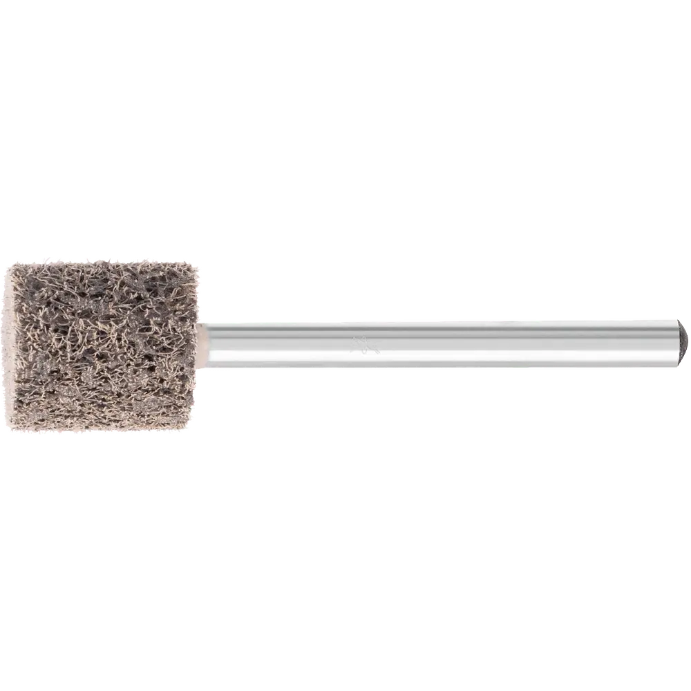 Produktfoto 1 von PFERD TOOLS POLINOX verpresster Vlies-Schleifstift PNER Ø 10x10 mm Schaft-Ø 3mm Hart A Grob für Finish, 10 Stk.