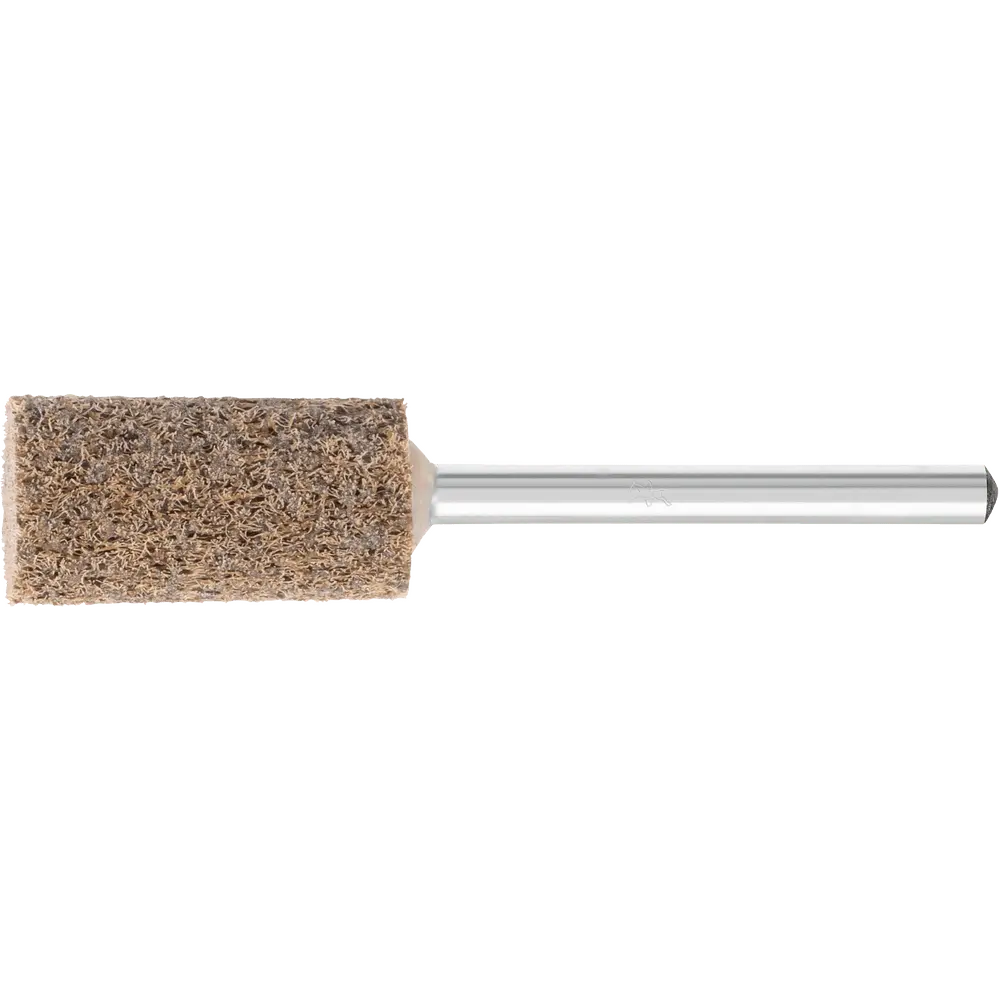 PFERD TOOLS POLINOX verpresster Vlies-Schleifstift Walzenrundform PNER Ø 10x25 mm Schaft-Ø 3mm Hart A Grob für Finish, 10 Stk.