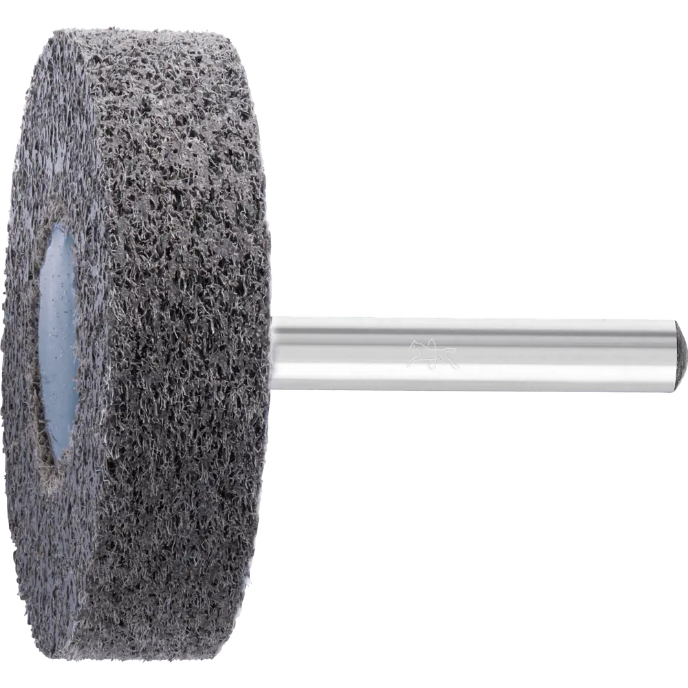 Produktfoto 1 von PFERD TOOLS POLINOX verpresster Vlies-Schleifstift Zylinderform PNER Ø 50x13 mm Schaft-Ø 6mm Mittelhart SIC Fein für Finish, 5 Stk.