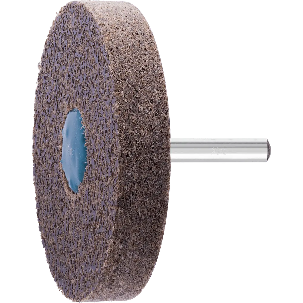 PFERD TOOLS POLINOX verpresster Vlies-Schleifstift Zylinderform PNER Ø 75x13 mm Schaft-Ø 6mm Weich A Grob für Finish, 5 Stk.
