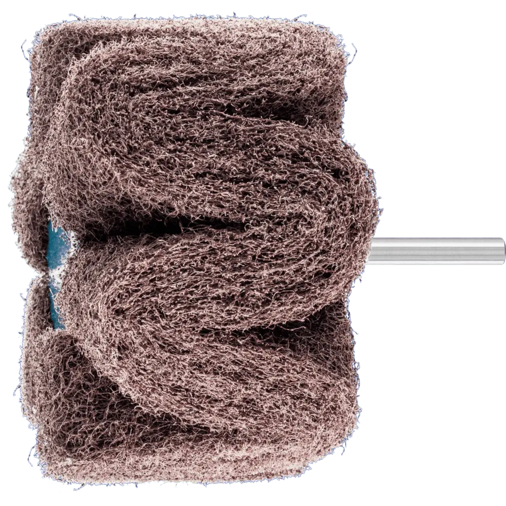 Produktfoto 1 von PFERD TOOLS POLINOX Vlies-Schleifstift PNG Ø 100x50mm Schaft-Ø 6 mm A100 für Feinschliff und Finish, 5 Stk.