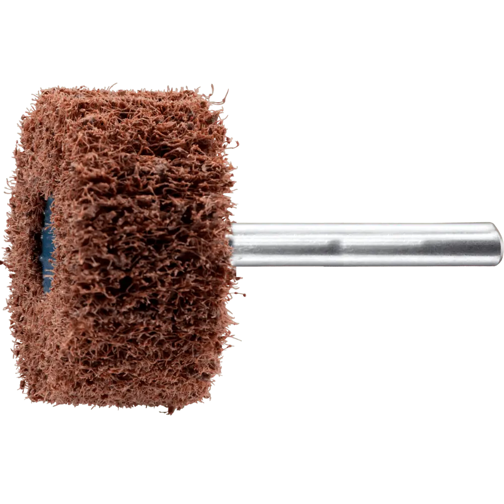 Produktfoto 1 von PFERD TOOLS POLINOX Vlies-Schleifstift PNL Ø 40x20mm Schaft-Ø 6 mm A80 für Feinschliff und Finish, 10 Stk.