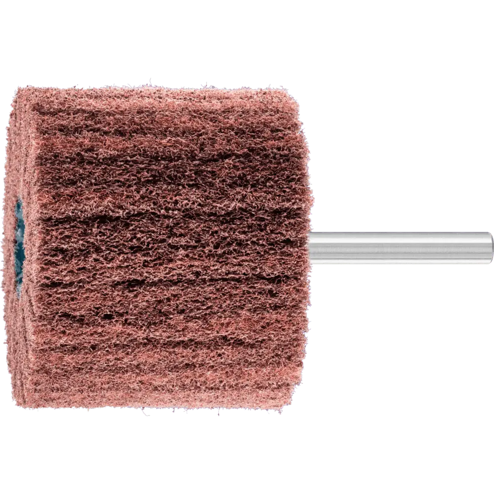 Produktfoto 1 von PFERD TOOLS POLINOX Vlies-Schleifstift PNL Ø 60x50mm Schaft-Ø 6 mm A280 für Feinschliff und Finish, 10 Stk.