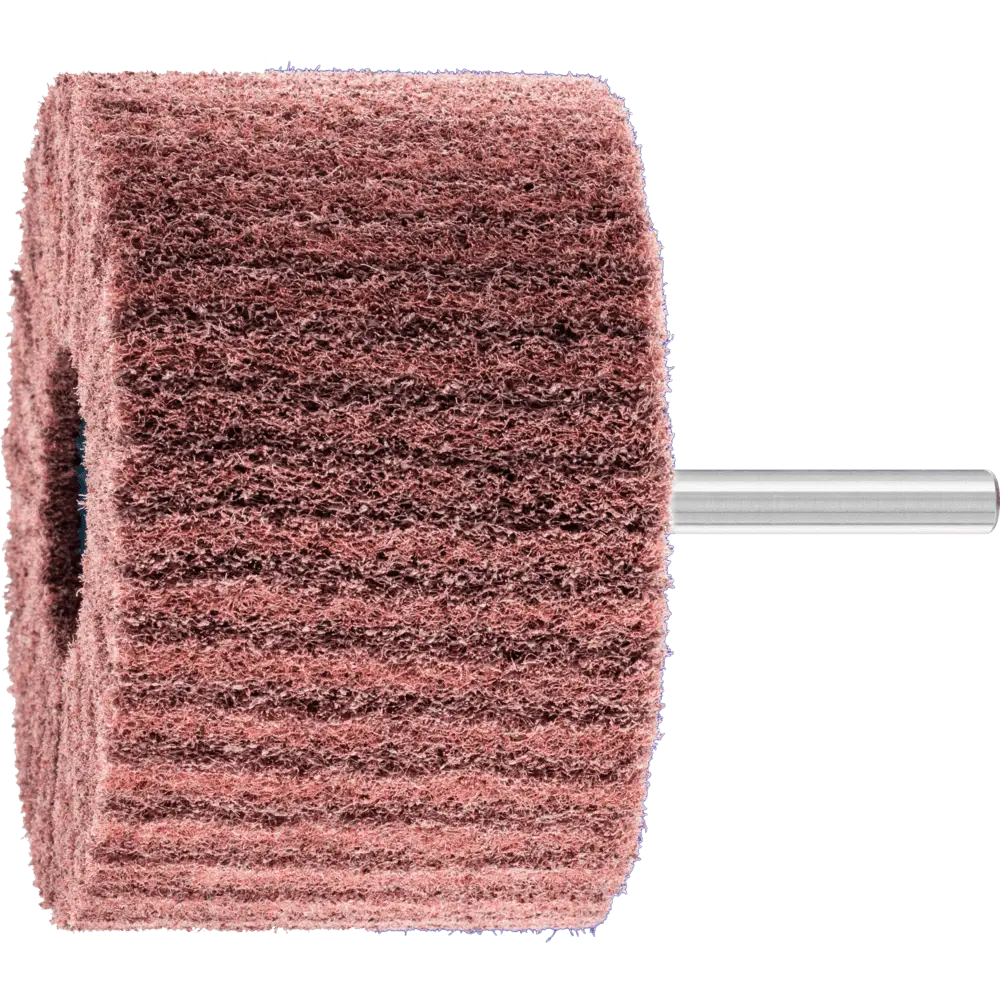 Produktfoto 1 von PFERD TOOLS POLINOX Vlies-Schleifstift PNL Ø 80x50mm Schaft-Ø 6 mm A360 für Feinschliff und Finish, 10 Stk.