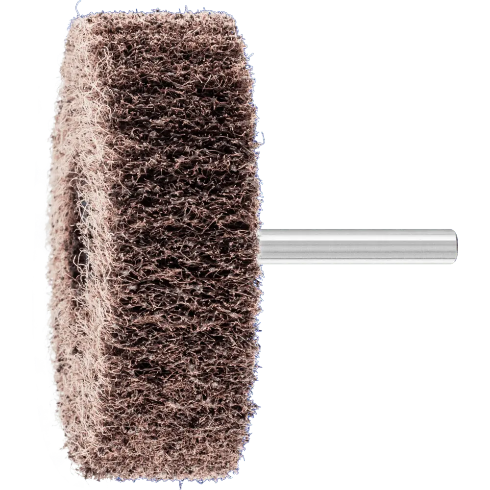 Produktfoto 1 von PFERD TOOLS POLINOX Vlies-Schleifstift PNL Ø 80x25 mm Schaft-Ø 6 mm A100 für Feinschliff und Finish, 10 Stk.