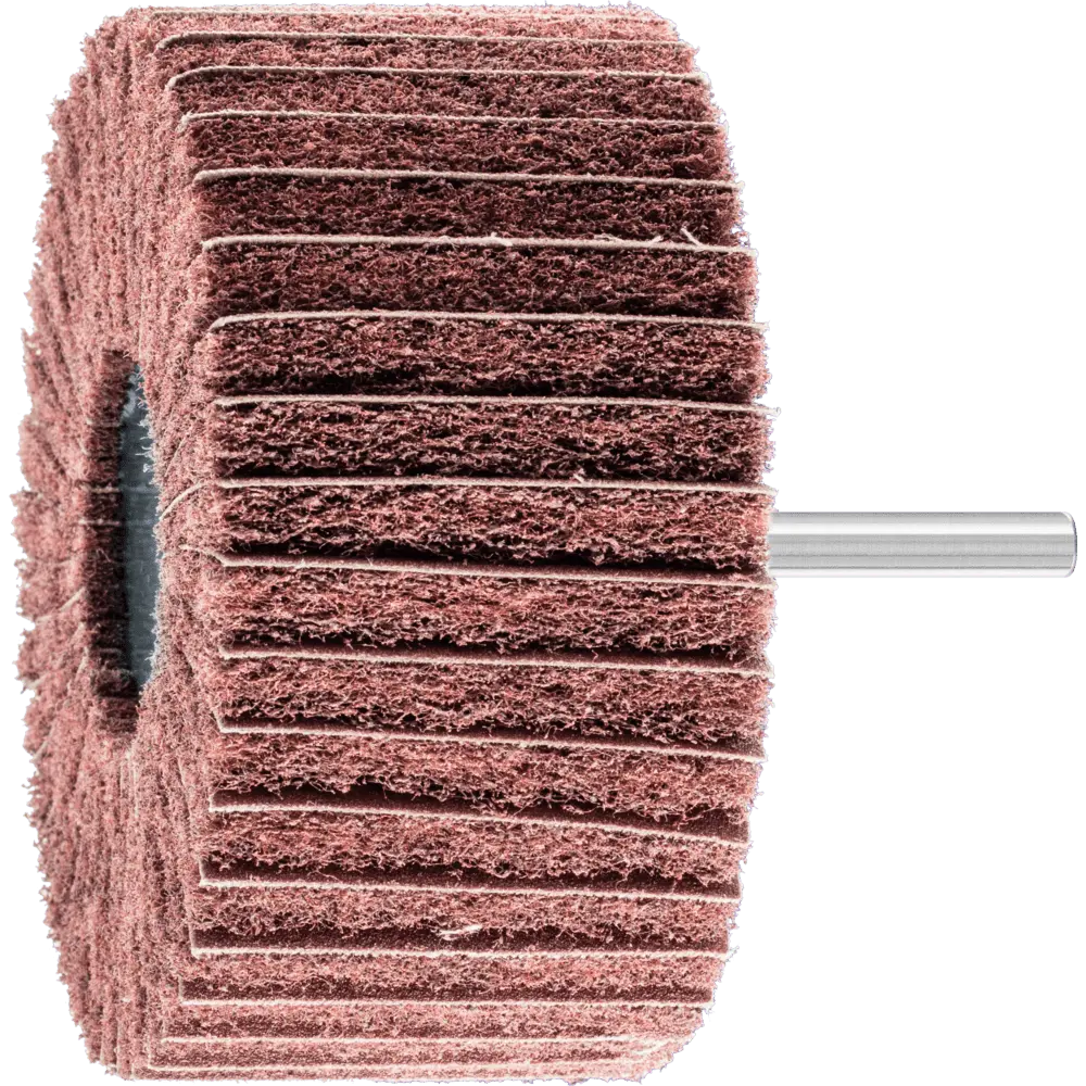 Produktfoto 1 von PFERD TOOLS POLINOX Vlies-Schleifstift PNZ Ø 100x50mm Schaft-Ø 6 mm A180 für Feinschliff und Finish, 5 Stk.