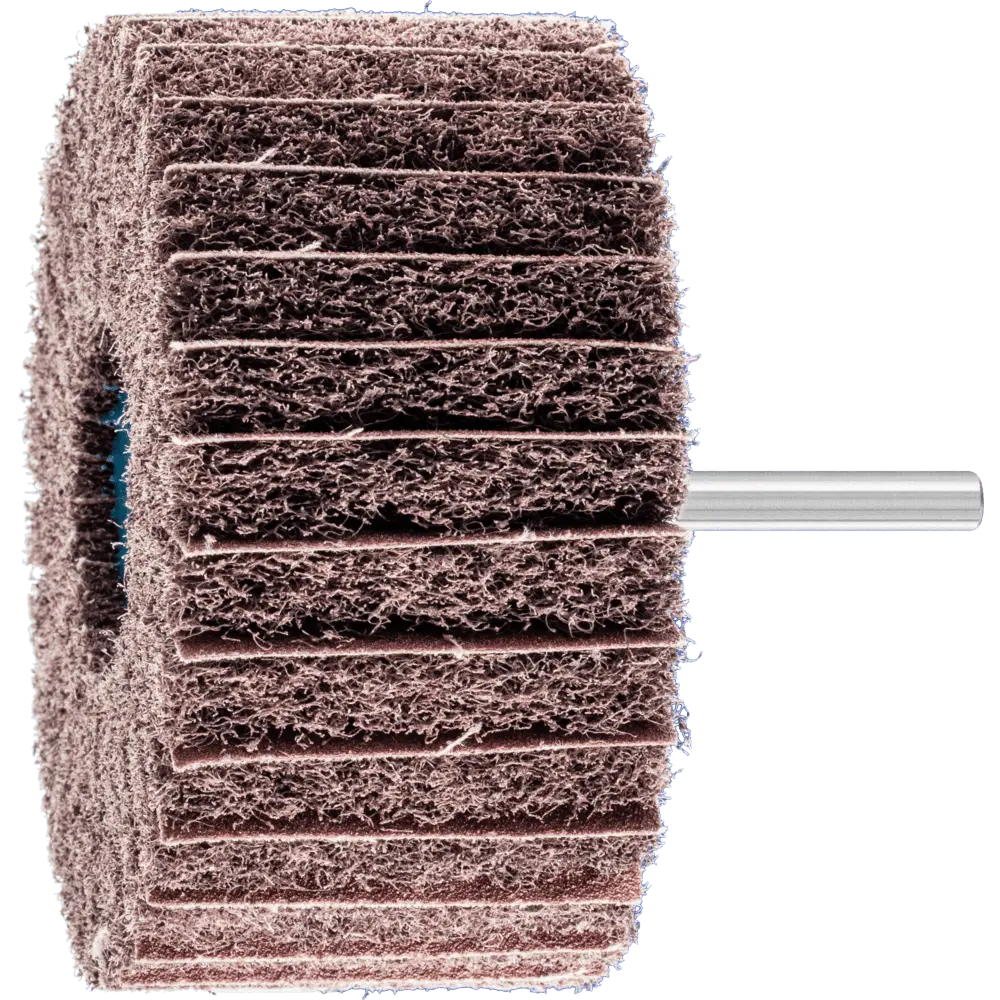 Produktfoto 1 von PFERD TOOLS POLINOX Vlies-Schleifstift PNZ Ø 100x50mm Schaft-Ø 6 mm A100 für Feinschliff und Finish, 5 Stk.