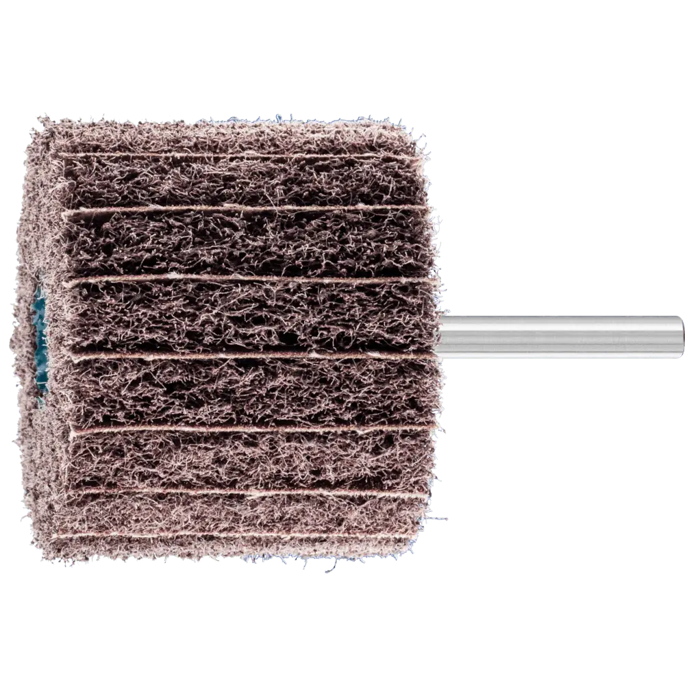 Produktfoto 1 von PFERD TOOLS POLINOX Vlies-Schleifstift PNZ Ø 60x50mm Schaft-Ø 6 mm A100 für Feinschliff und Finish, 10 Stk.