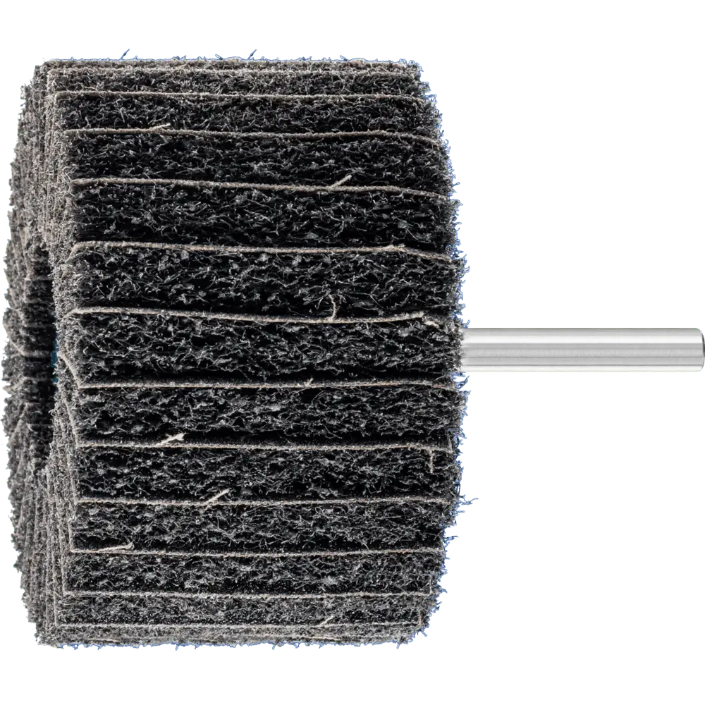 Produktfoto 1 von PFERD TOOLS POLINOX Vlies-Schleifstift PNZ Ø 80x50mm Schaft-Ø 6 mm SIC100 für Feinschliff und Finish, 10 Stk.