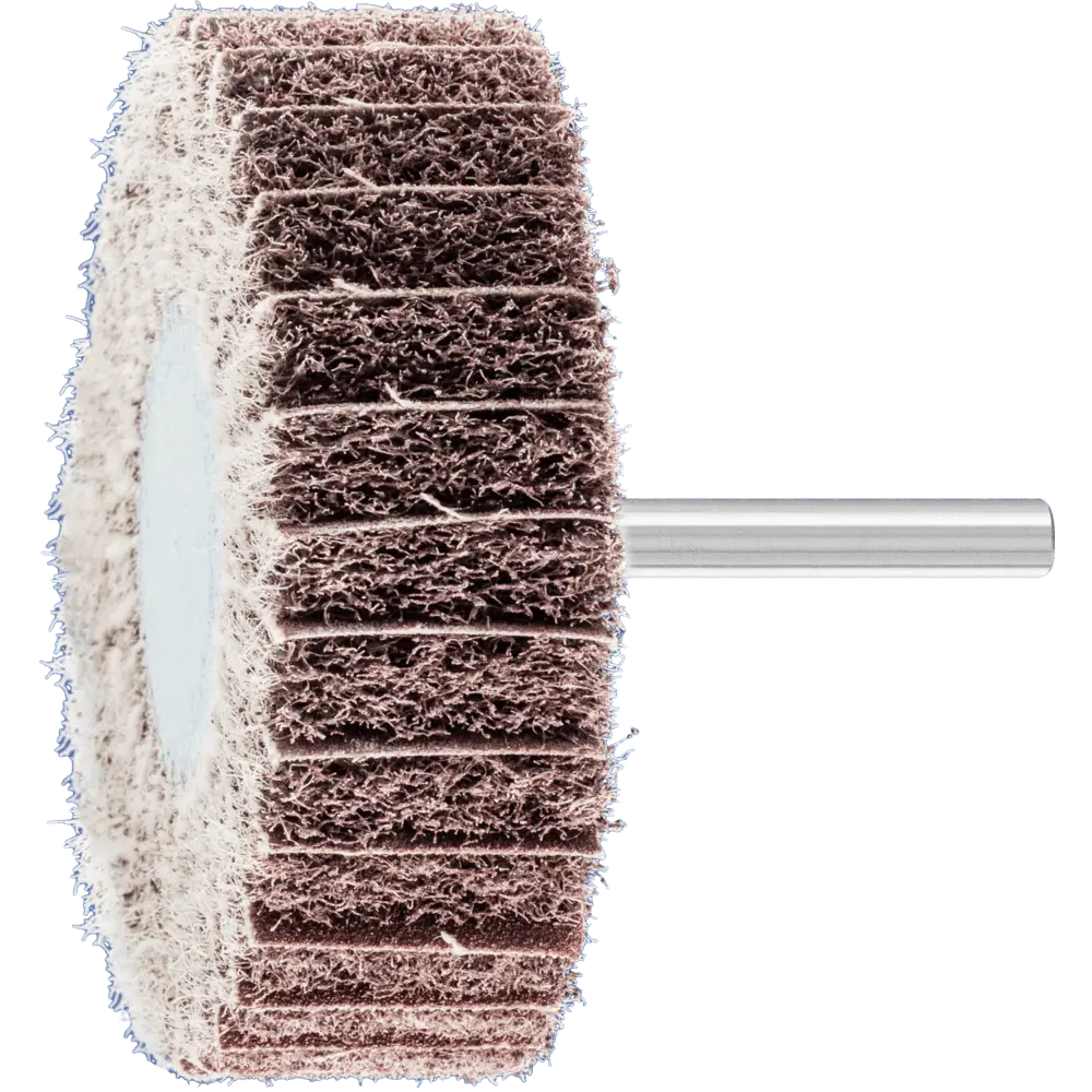 Produktfoto 1 von PFERD TOOLS POLINOX Vlies-Schleifstift PNZ Ø 80x25 mm Schaft-Ø 6 mm A100 für Feinschliff und Finish, 10 Stk.
