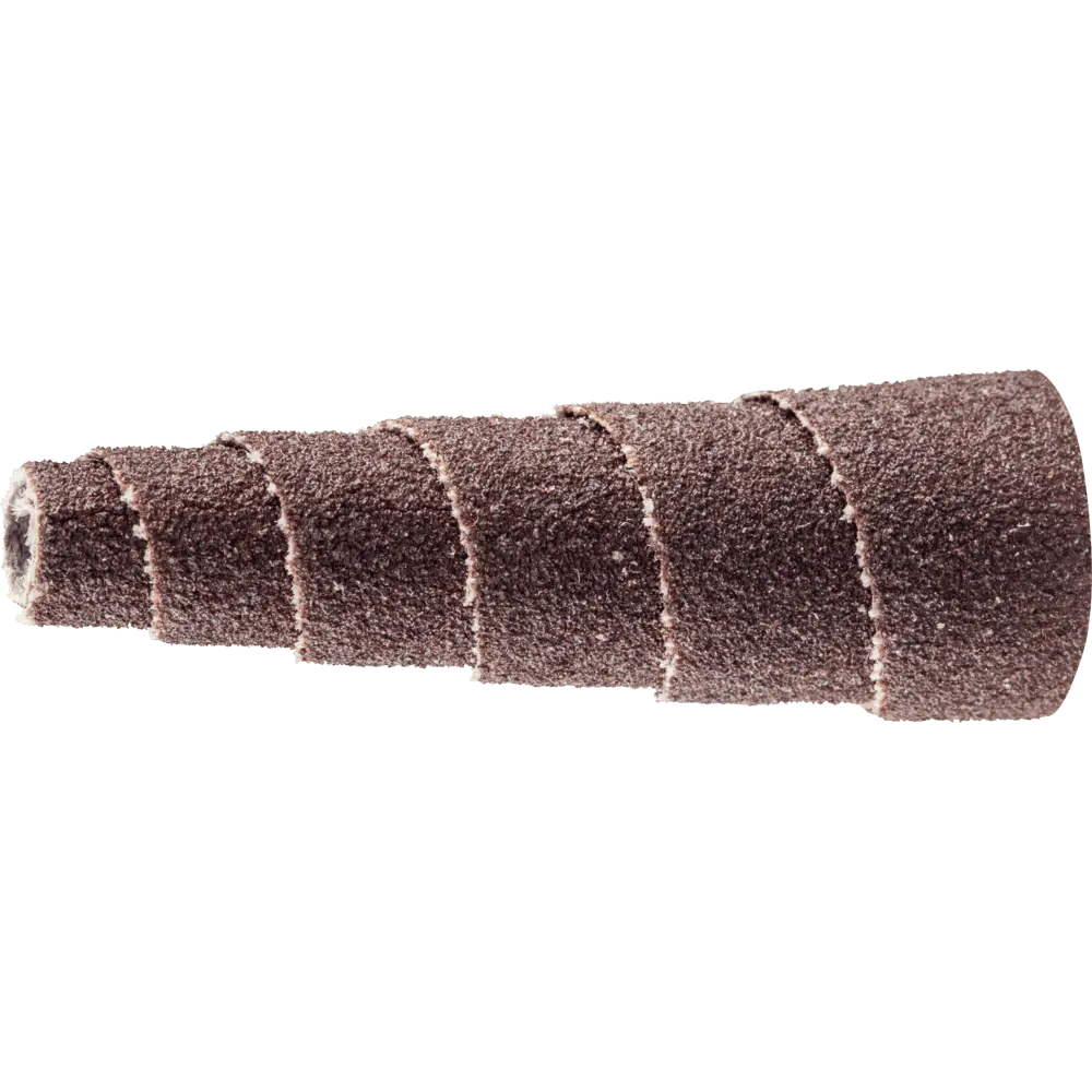 Produktfoto 1 von PFERD TOOLS POLIROLL PRK konische Schleifrollen Ø 12x35 mm Bohrung Ø 3 mm Korund A150, 50 Stk.