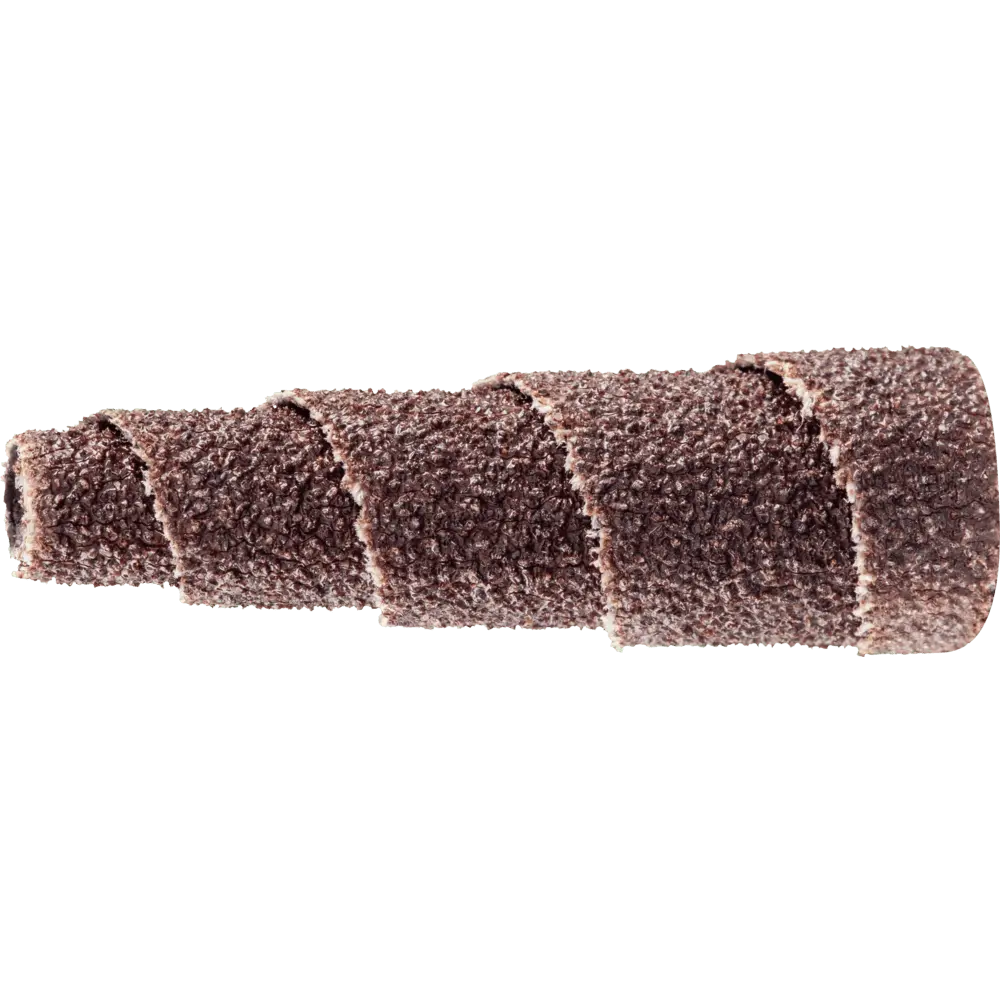 Produktfoto 1 von PFERD TOOLS POLIROLL PRK konische Schleifrollen Ø 12x35 mm Bohrung Ø 3 mm Korund A80, 50 Stk.