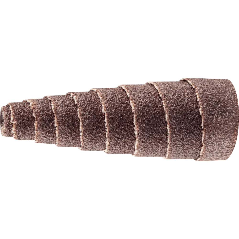 Produktfoto 1 von PFERD TOOLS POLIROLL PRK konische Schleifrollen Ø 15x35 mm Bohrung Ø 3 mm Korund A150, 50 Stk.