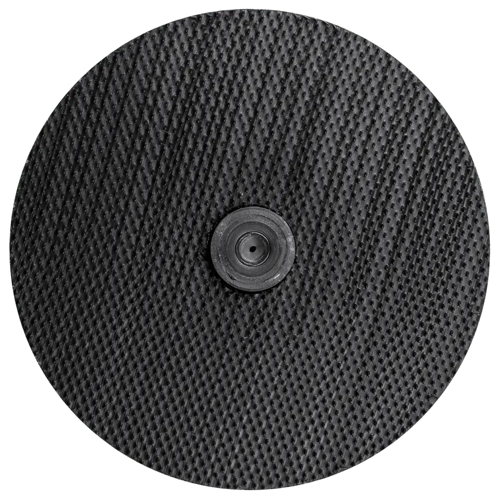 Produktfoto 1 von PFERD TOOLS POLIVLIES-Klettrondenhalter PVKRH Ø 125 mm Gewinde M14 mit Zentrierzapfen Ø 22 mm