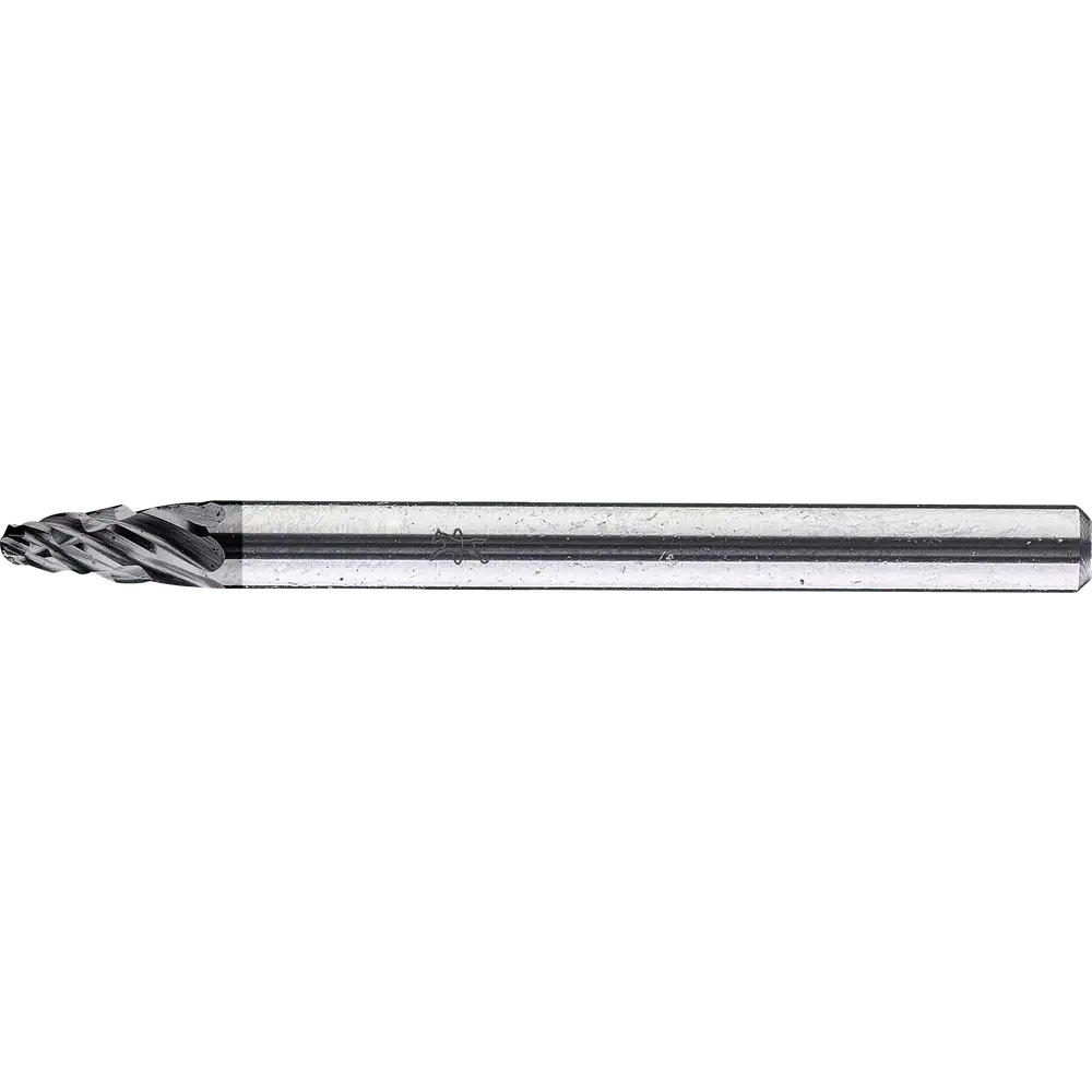 Produktfoto 1 von PFERD TOOLS Hartmetall Hochleistungsfrässtift ALLROUND Rundbogen RBF Ø 03x07mm Schaft-Ø 3mm HICOAT beschichtet für Stahl