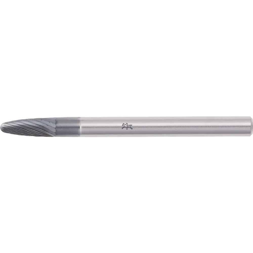 Produktfoto 1 von PFERD TOOLS Hartmetall Hochleistungsfrässtift Rundbogen RBF Ø 03x07mm Schaft-Ø 3mm Z5 HICOAT beschichtet universal fein
