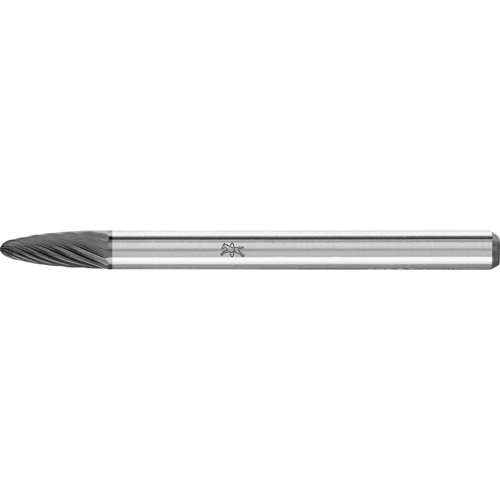 Produktfoto 1 von PFERD TOOLS Hartmetall Hochleistungsfrässtift Rundbogen RBF Ø 03x07mm Schaft-Ø 3mm Z3P HICOAT beschichtet universal mittel kreuzverzahnt