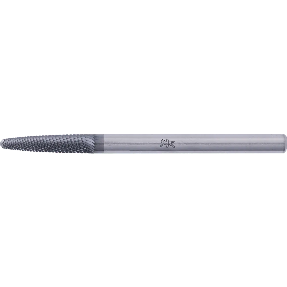 Produktfoto 1 von PFERD TOOLS Hartmetall Hochleistungsfrässtift MICRO Rundbogen RBF Ø 03x13mm Schaft-Ø 3mm HICOAT beschichtet für die Feinbearbeitung