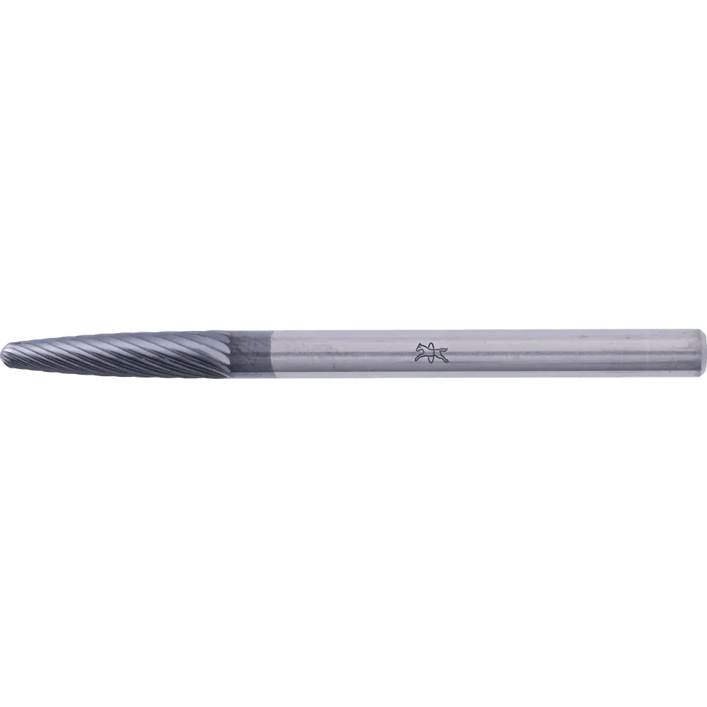 Produktfoto 1 von PFERD TOOLS Hartmetall Hochleistungsfrässtift Rundbogen RBF Ø 03x13mm Schaft-Ø 3mm Z3P HICOAT beschichtet universal mittel kreuzverzahnt